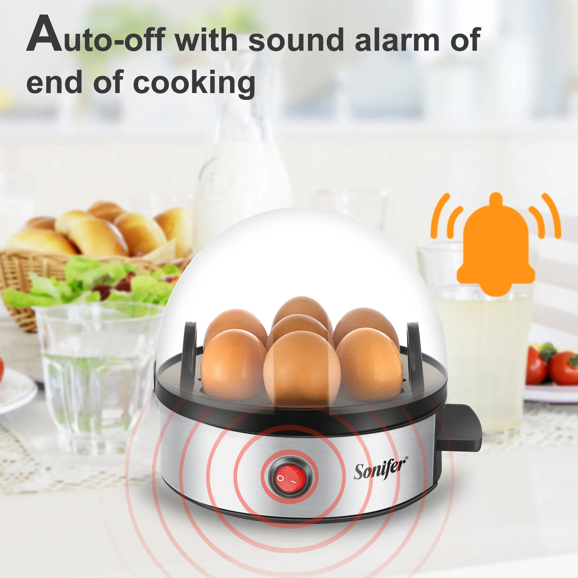 Convenient Egg Cooker Electric Egg Cooker 7pcs Egg Steamer Egg Cooker Kitchen Cooking Tools Egg