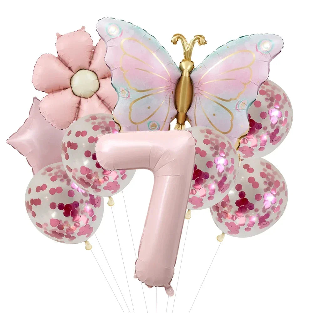 Butterfly Balloons  for Girls Pink Butterfly Foil Balloons for Butterfly Themed Party Wedding  Decors