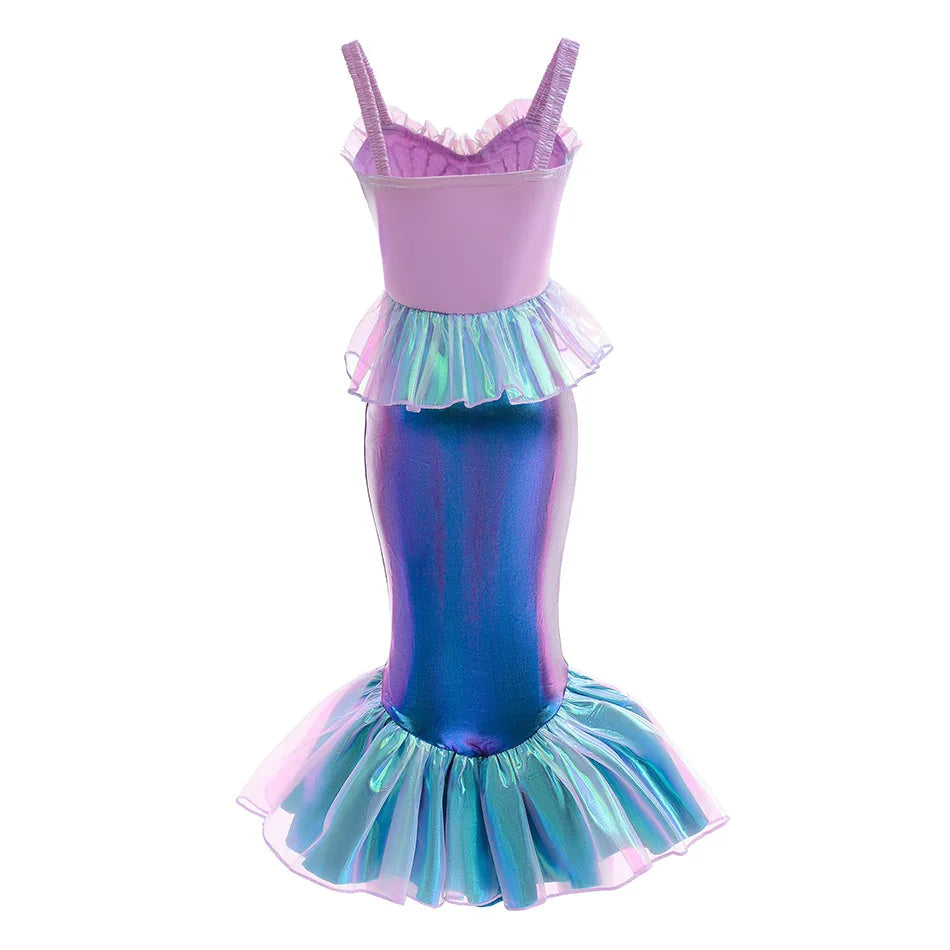 Toddler Ariel Siren Apparel Summer Beach Princess Mermaid Costume