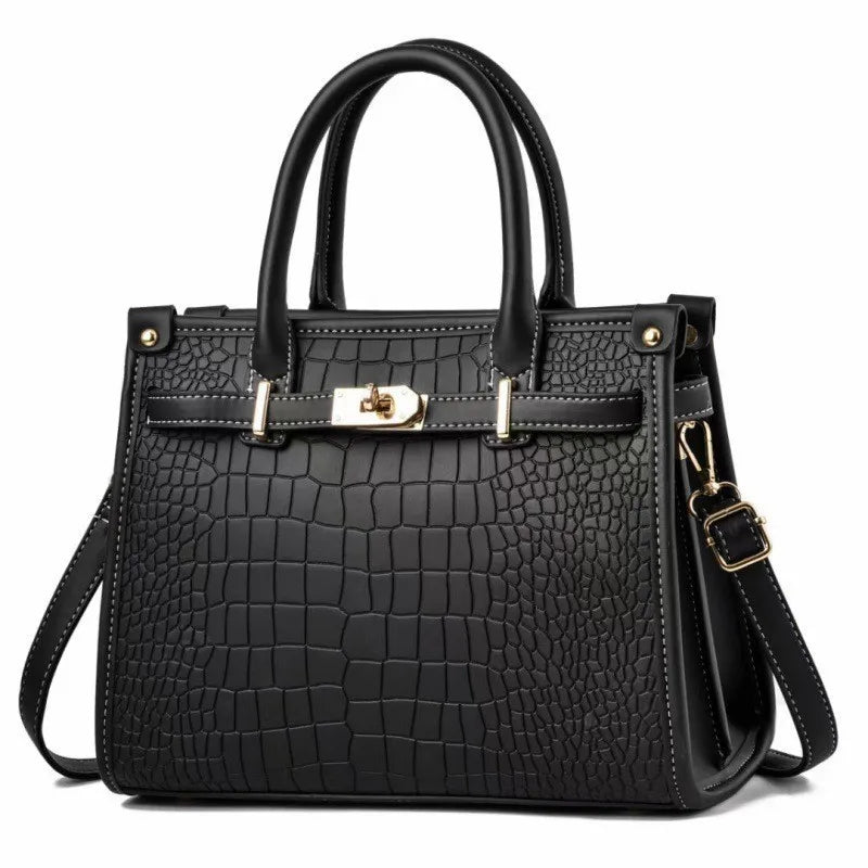 Crocodile Pattern High Quality Crossbody Bag Soft Leather Luxury Handbags