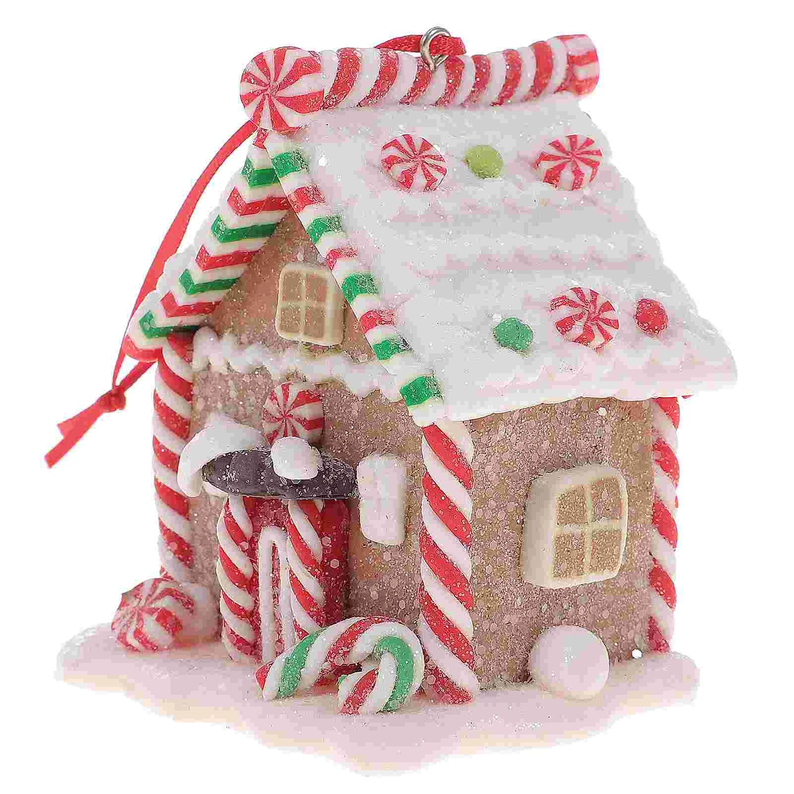 Christmas Party Decors Tree Pendant Birthday Decoration for Boy Creative Pendants Nutcracker Gingerbread House