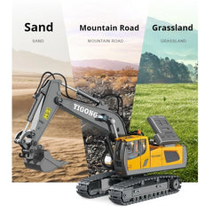 Rc Alloy Excavator 2.4g High Tech Vehicle Engineering Cars Model Toys