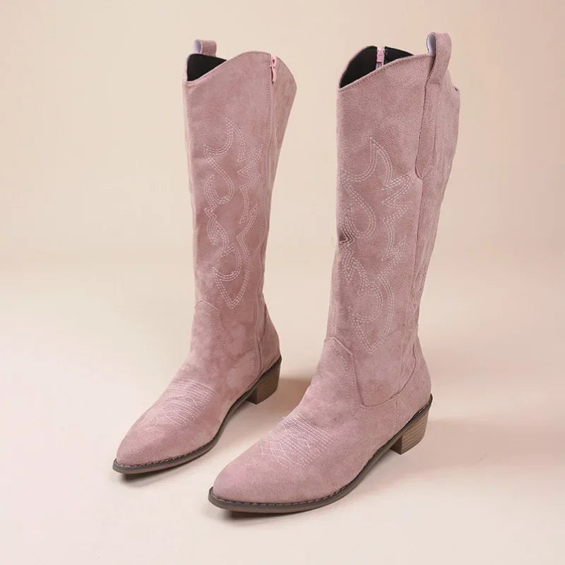 Embroidered Western Cowboy Boots for Women