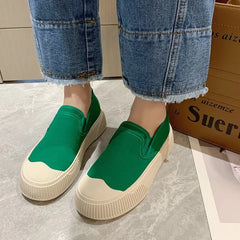 Women's Shoes Canvas Loafers Women's Design Sense Sneakers Slip-on Flat-bottom Casual Platform Shoes