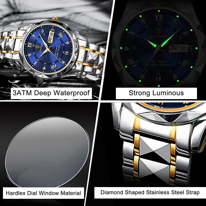 Watch Men Sport Waterproof Luminous Quartz Man Watch