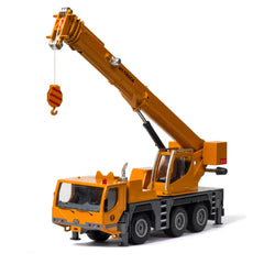 Heavy Truck Mounted Crane Car Toy For Children 1:50 Diecast Miniature Vehicle Engineering Model Collection Gift For Boys