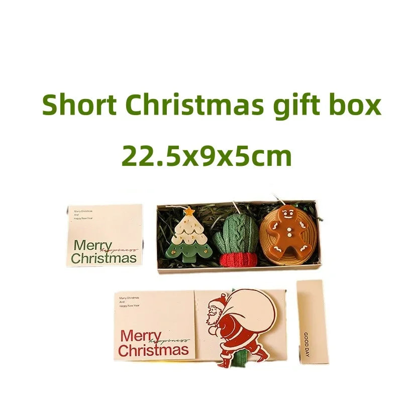 Gingerbread Man Gift Box Scented Candle,Christmas Birthday Party Souvenir Aromatherapy Candle