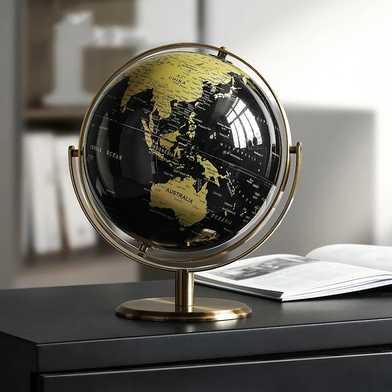 Retro English Globe Map Home Decor World Globe Office Decor Desk Ornaments