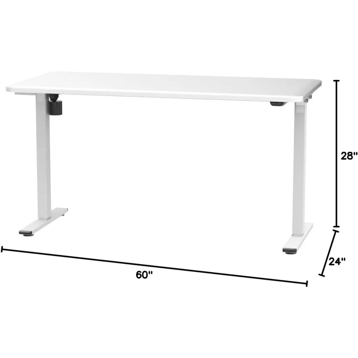 60" Large Height Adjustable, Electric Sit Stand Desk Home Office Table Computer Workstation