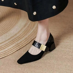 Women's Summer Footwear Gothic Mary Jane Shoes for Woman