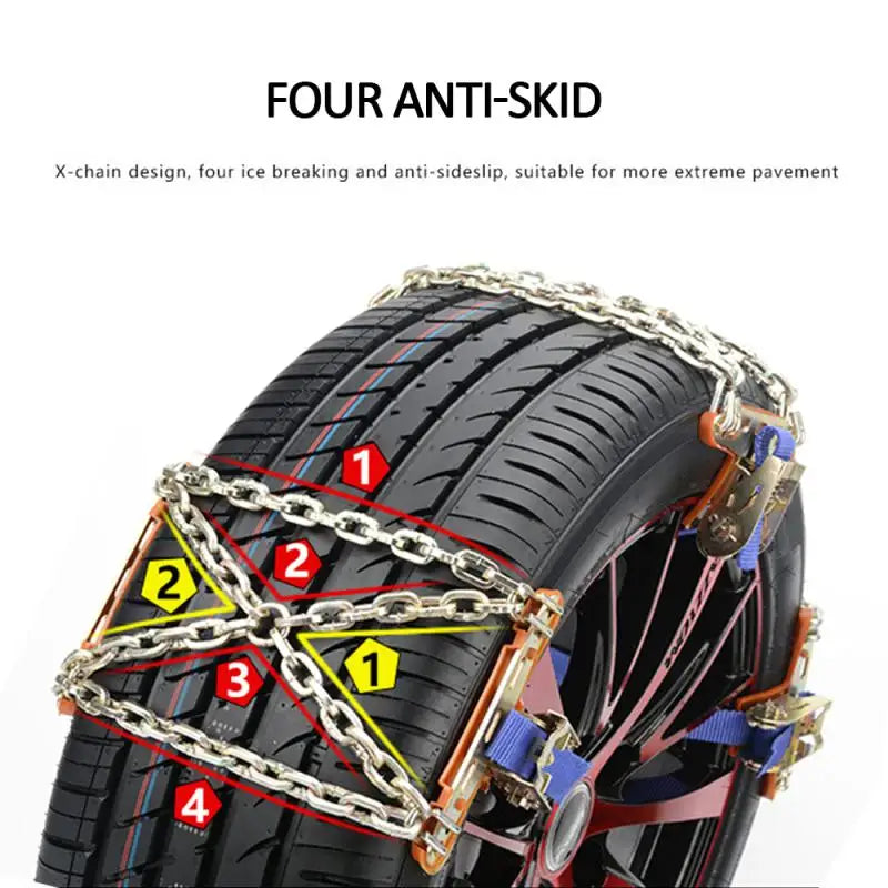 New Snow Chain Urethane Set Wheel Ties Belts Car Tires Chains Winter Anti-slip Chain Anti Skid Plastic Snow Chains