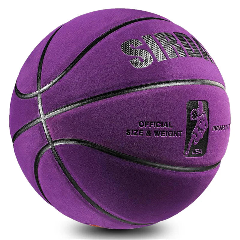 Soft Microfiber Basketball Size 7 Wear-Resistant Anti-Slip Anti-Friction Outdoor Indoor Professional Basketball