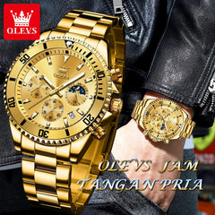 Men's Watches Luxury Golden Wristwatch for Men