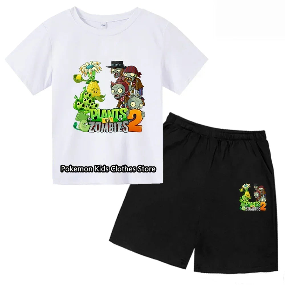 Cartoon Frog Tshirt Set Kids T-shirt Clothes Harajuku Boy Girls Tshirt