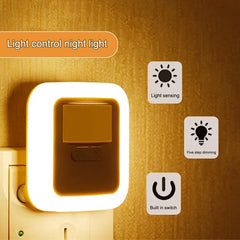 Remote Control led Night light EU US Plug Mini Night Lamp Bedroom Decor Lamp