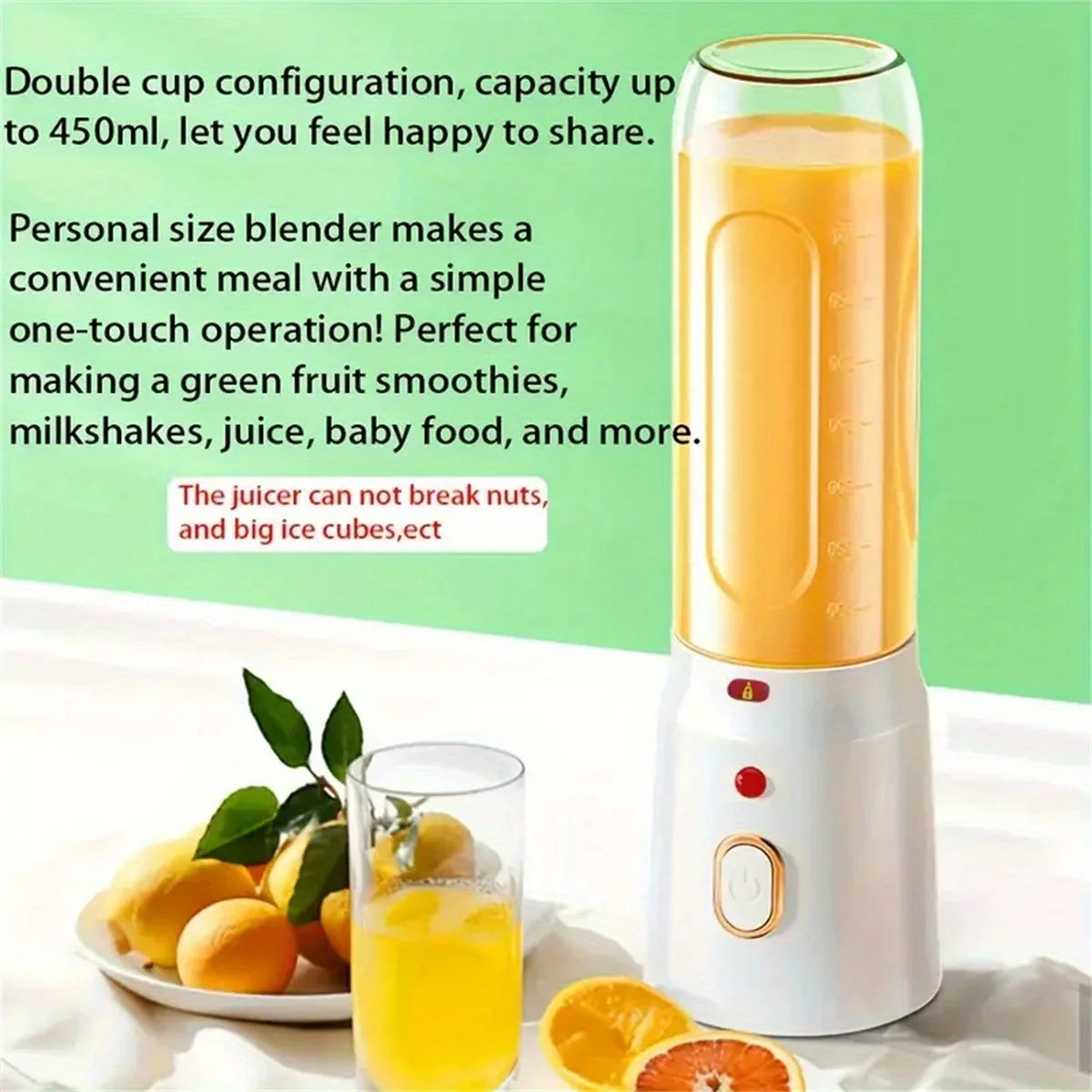 2Cup Electric Fruit Juicer Blender Juice Mixer