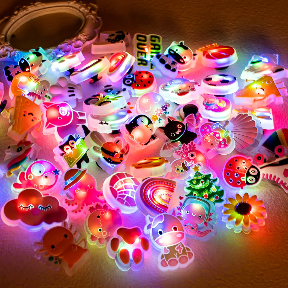 LED Shoe Charms for Kids Christmas Lighted