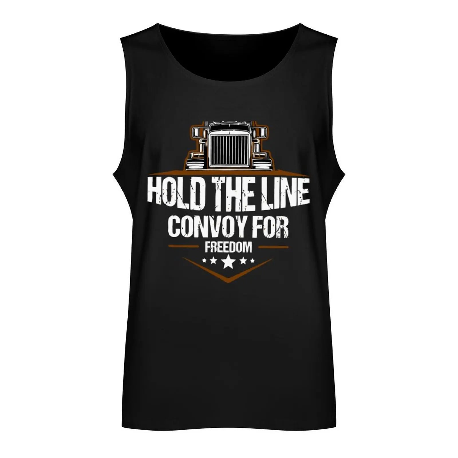 Freedom Convoy Tank Top fitness clothing for men gym t-shirts man plain t-shirt