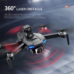 Drone GPS 4K HD Dual Camera Wide-Angle 5G WIFI Fpv Quadcopter Brushless Motor