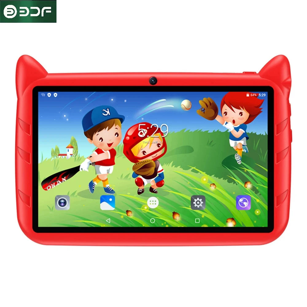 Kids Tablet 7inch Android 9.0 Best Christmas Gift Cute Touch Gaming Children 4GB+64GB WiFi Child Tablets PC