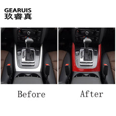 Center Console Gear Shift panel Frame Decoration Cover Trim For Audi Q5 8R 2009-2017 Car Styling Interior Modified Accessories