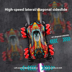 F1 Drift RC Car With Led Lights Music 2.4G Glove Gesture Radio Remote Control Spray Stunt Car