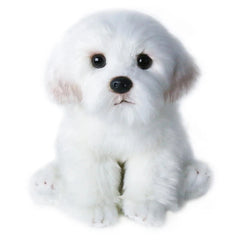 Maltese Stuffed Dog Dolls Plush Toy Cute Simulation Pets