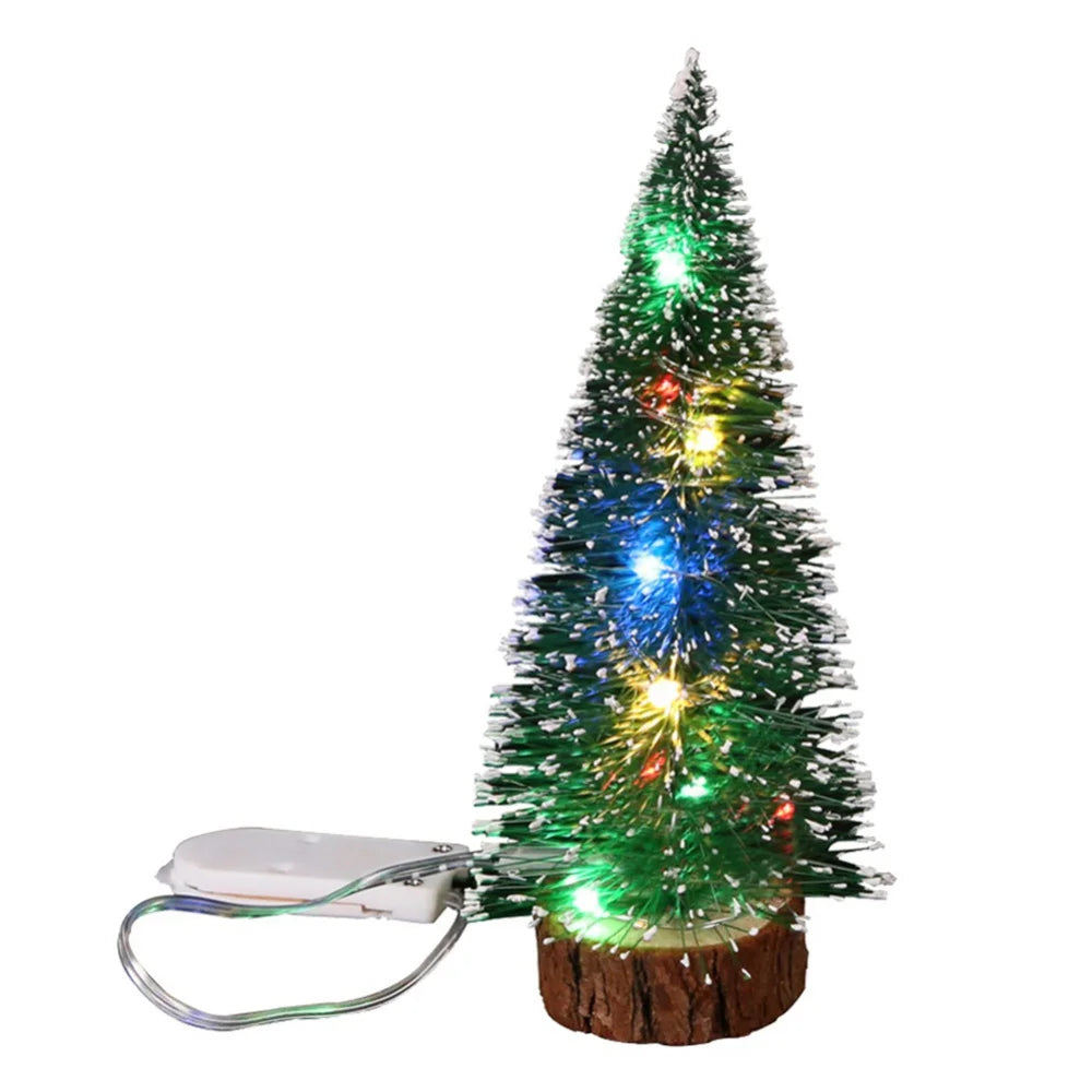 Christmas Green Cedar LED Lights Pine Needle Tree Christmas Decorations