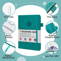 B6 Password Notebook Password Keeper Journal Notebook Organizer for Computer