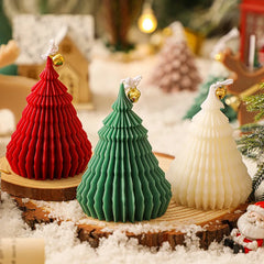 Handmade Party Decoration Christmas Tree Aromatherapy Candle Gift Box