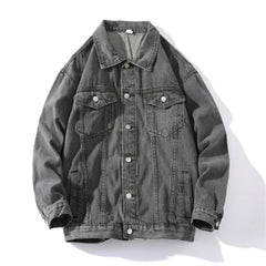 Spring Autumn New Mens Lapel Denim Jacket