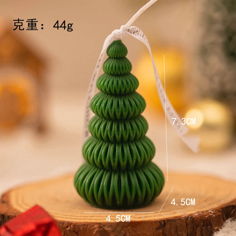 Mini Christmas Tree Candles Best Smelling Holiday Candles Festive Home Decoration Soywax Scented Candle