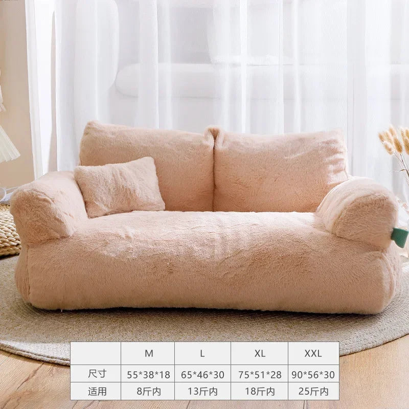 Cat bed House Plush Dog Sofa Beds Washable Warm Pet Dog Nest Cat Beds sofa Comfortable CatS Cushion