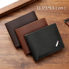 Thin Multi Card Large Capacity Horizontal Business Soft Leather Wallet for Men