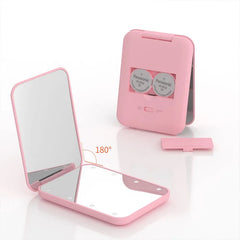 Pocket Mirror, LED Compact Travel Makeup Mirror with Light for Purse