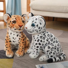 Lifelike Tiger Leopard Plush Toys Stuffed Soft Wild Animal Doll Snow Panther White Tiger Pillow Children Kids Birthday Gift