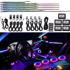 Car LED Ambient Light Symphony Rainbow Interior RGB Neon Acrylic Strip