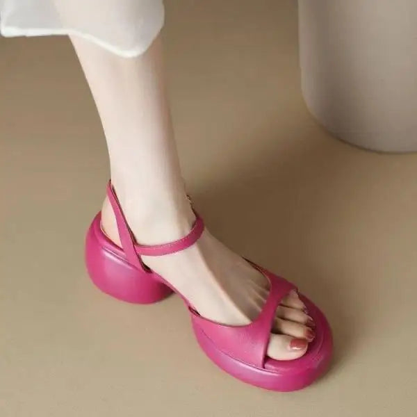 Clogs With Heel Summer High Sandals Female Women’s Shoes