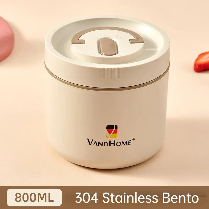 Stainless Steel Bento Lunch Box, Japanese Multilayer Food Container, Portable Thermos Food Jar, Kid Bento Box