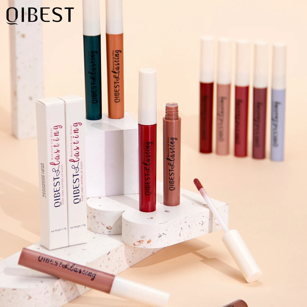 Nude Matte Lip Gloss 24 Colors Long-lasting Velvet Lipstick