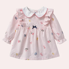 T-Shirts Pants Sets Floral Newborn Korean Elegant Princess Girls Clothes Children Costumes Tops