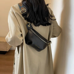 New Women's Underarm Bag Single Shoulder Women's Bag Autumn and Winter Crossbody Chest Bag PU Fabric