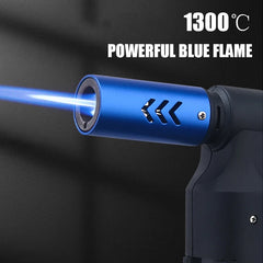 Honest Gun Strong Windproof Blue Flame Cigar Adjustment Spray Gun 1300 ° Outdoor Camping Stylish Torch Lighter Gadgets