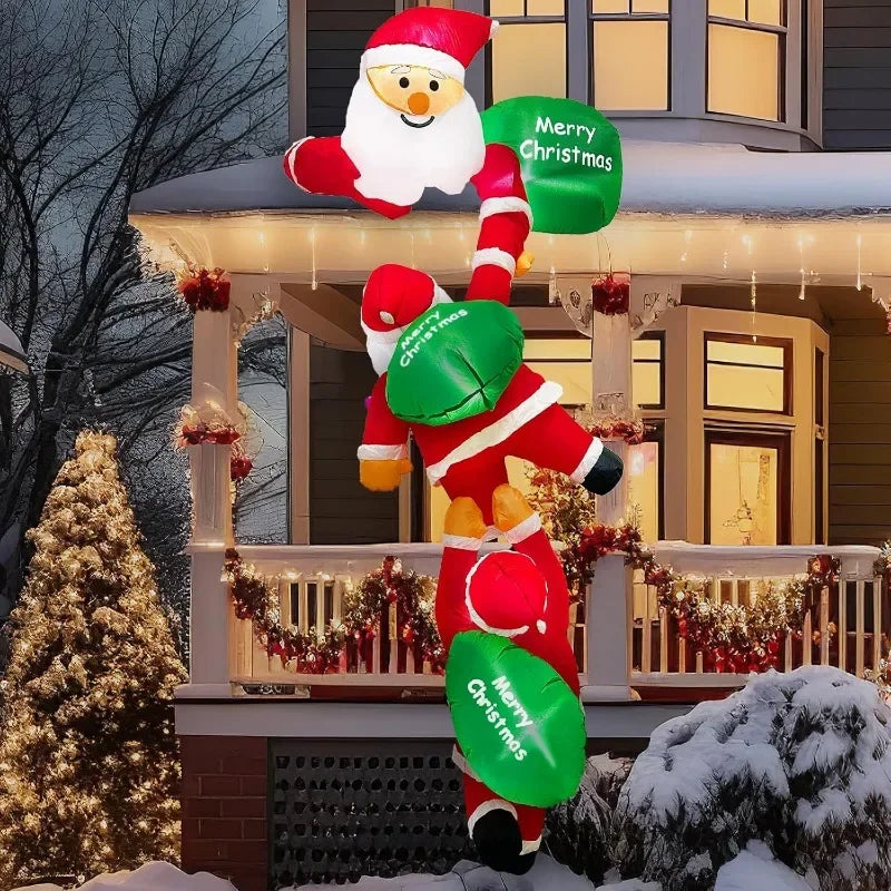 Christmas Decoration 4 Giant Father Christmas Snowman Inflatable Outdoor