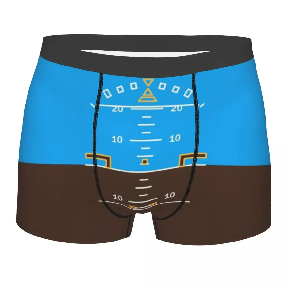 Airplane Flight Routes Captain Stripes Boxer Shorts  Aviation Aviator Pilot Underwear Panties Briefs Breathable Underpants