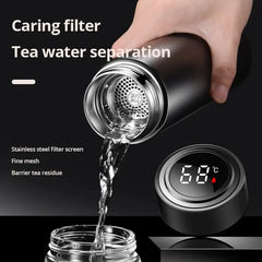 1PC 500ML Smart Insulation Stainless Steel Colorful Cup Mini Thermos Cup Water Bottle