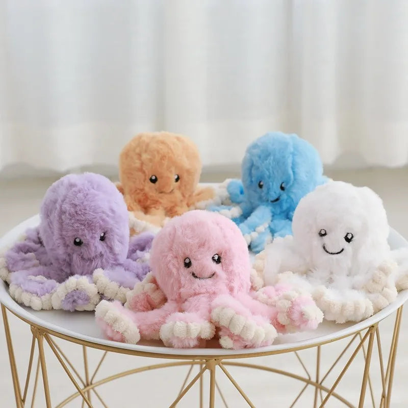 18-80CM Colorful Octopus Plush Toys Soft Stuffed Cartoon Animals Doll