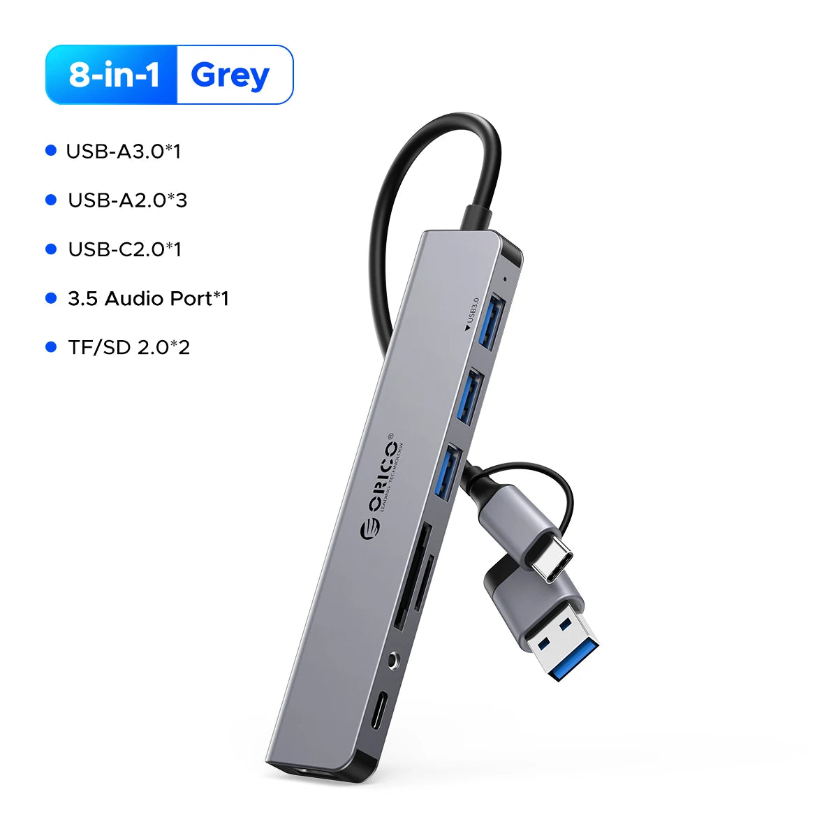 USB HUB Adapter Expansion Dock Ultra-Slim OTG Adapter For PC Computer Accessories