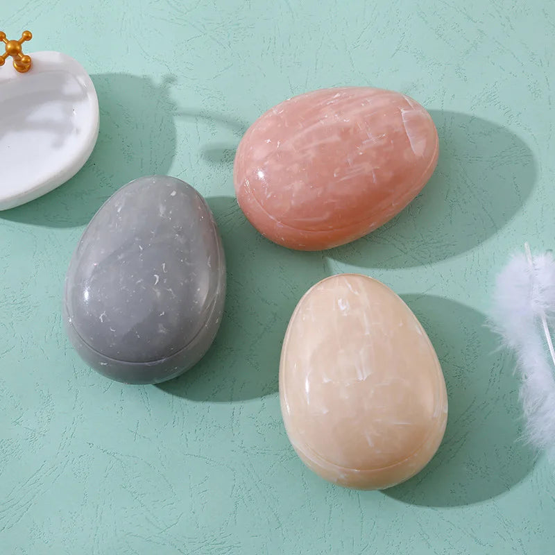 Marbling Egg Shape Glitter Straight Hair Brush Anti-knotting Hair Smoothing Combs