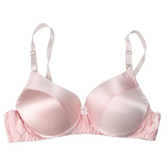 Good quality, affordable, breathable silk bra, thin, without steel rings, inside and outside